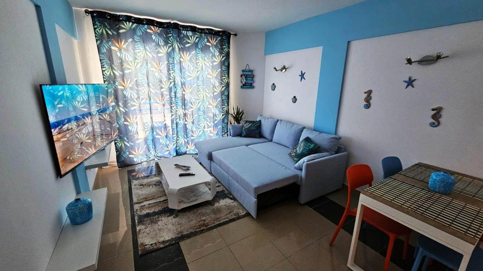 Blue Bay Paradise - Beach Front Apartment With Sea View Playa Paraiso  Esterno foto